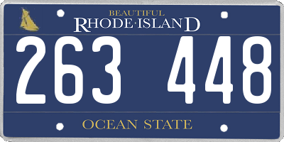 RI license plate 263448