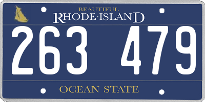 RI license plate 263479