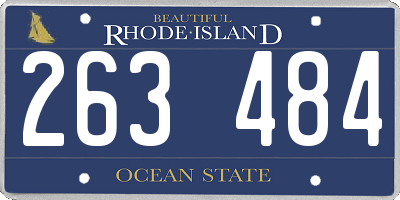 RI license plate 263484
