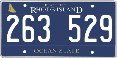 RI license plate 263529