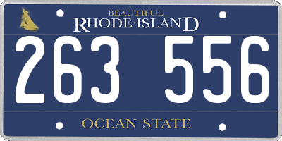 RI license plate 263556