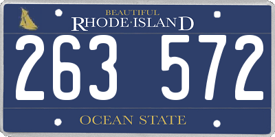 RI license plate 263572