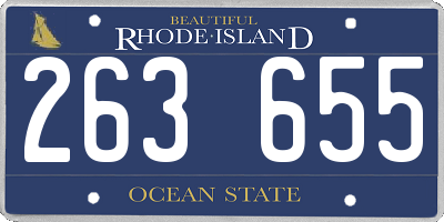 RI license plate 263655