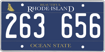RI license plate 263656