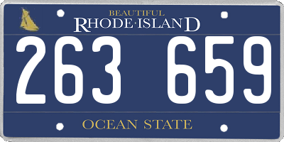 RI license plate 263659