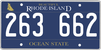 RI license plate 263662