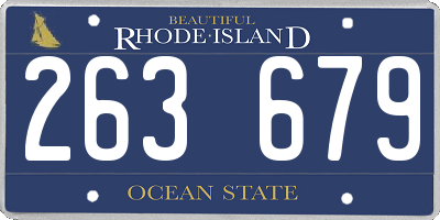RI license plate 263679