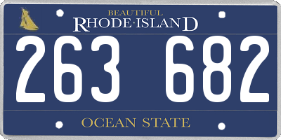 RI license plate 263682