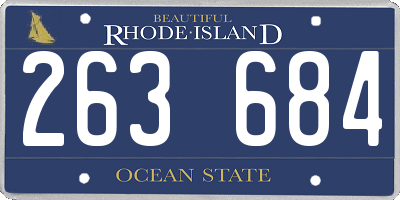 RI license plate 263684