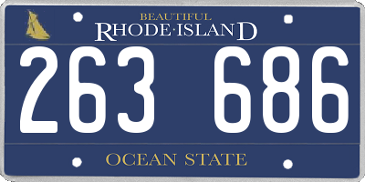RI license plate 263686
