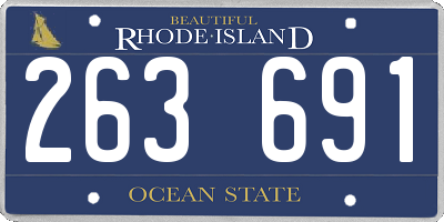 RI license plate 263691