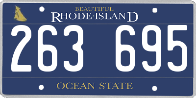 RI license plate 263695