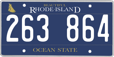 RI license plate 263864