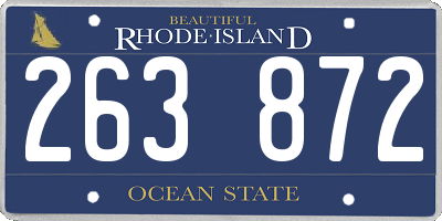 RI license plate 263872