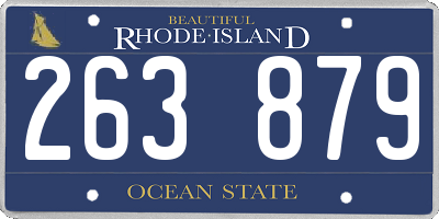 RI license plate 263879
