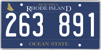 RI license plate 263891
