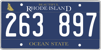 RI license plate 263897