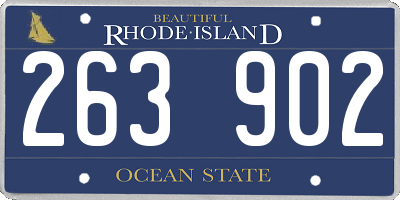 RI license plate 263902