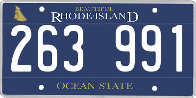 RI license plate 263991