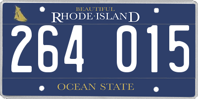 RI license plate 264015