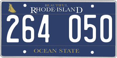 RI license plate 264050