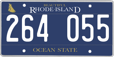 RI license plate 264055
