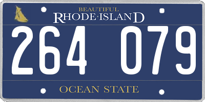 RI license plate 264079