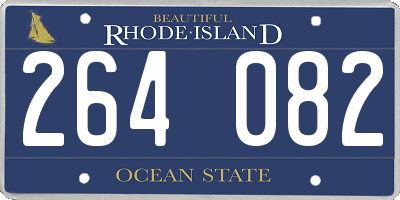 RI license plate 264082