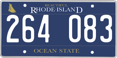 RI license plate 264083