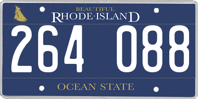 RI license plate 264088