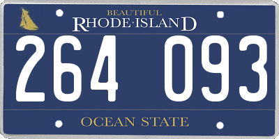 RI license plate 264093