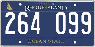 RI license plate 264099