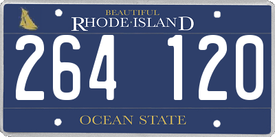 RI license plate 264120