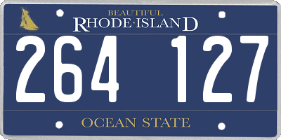 RI license plate 264127