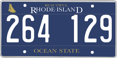 RI license plate 264129