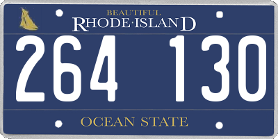 RI license plate 264130
