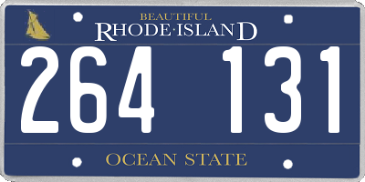 RI license plate 264131