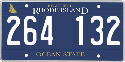 RI license plate 264132
