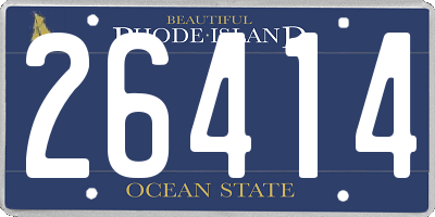 RI license plate 26414