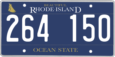 RI license plate 264150