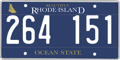 RI license plate 264151