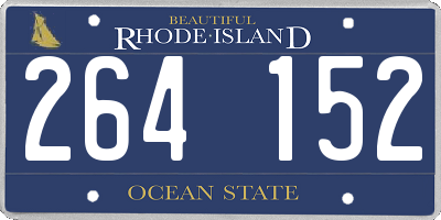 RI license plate 264152