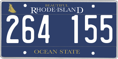RI license plate 264155