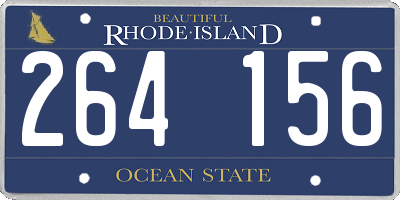 RI license plate 264156