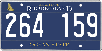 RI license plate 264159