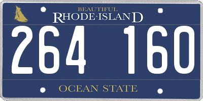 RI license plate 264160
