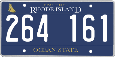 RI license plate 264161