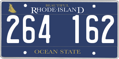 RI license plate 264162