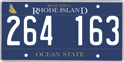 RI license plate 264163