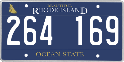 RI license plate 264169